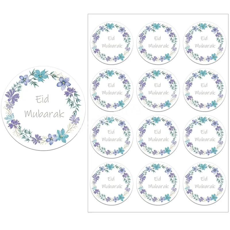 Eid Mubardecor Stickers Ramadan Mubarak Decoration Islam Muslim Festival Favor Gifts Labels Hajj Ramadan Kareem