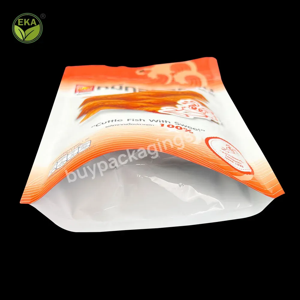 Eka Bolsa De Comida Food Storage Resealable Self Sealing Aluminum Foil Plastic Stand Up Pouch Bag With Zipper Food Packaging Bag
