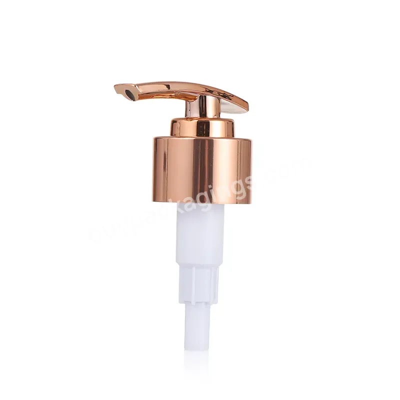 Electroplating 24/410 28/410 Plastic Uv Lotion Pump Rose Gold Liquid Gel Soap Dispenser For Hand Wash - Buy Uv Rose Gold Lotion Pump For Sanitizer,28/410 Plastic Screw Pump For Bottle Lid Packaging,Custom Lotion Liquid Gel Pump Sprayer.