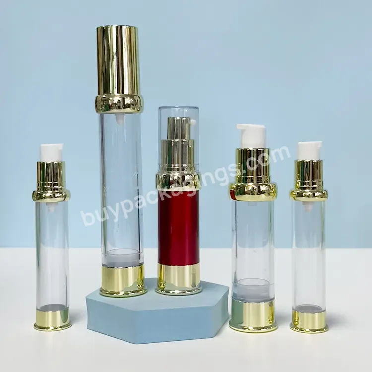 Electroplating Process 30 50ml 80ml 100ml Airless Bottle For Eye Cream Face Cream Travel Sub Package