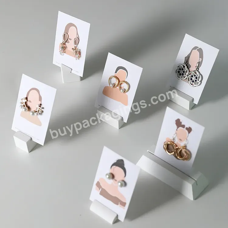 Elegant Woman Portraits Affordable Jewelry Displays Retail Display Cards Hanging Earring Cards - Buy Retail Display Cards,Affordable Jewelry Displays,Hanging Earring Cards.