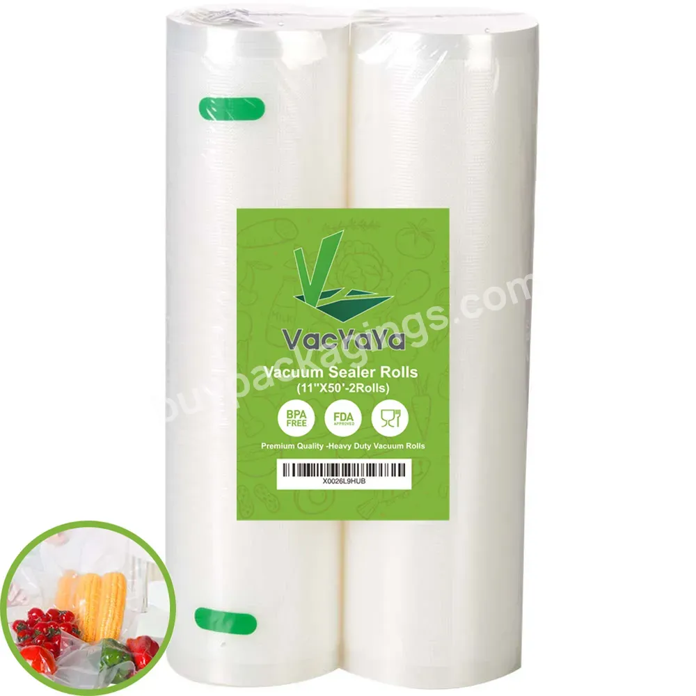 Emboossed Food Saver Vacuum Sealer Rolls For Food Storage With Bpa Free