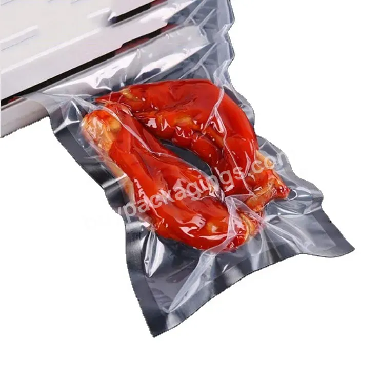 Embossed Vacuum Bag Custom Printed Smell Proof Vacuum Bag For Food Clothes Packaging