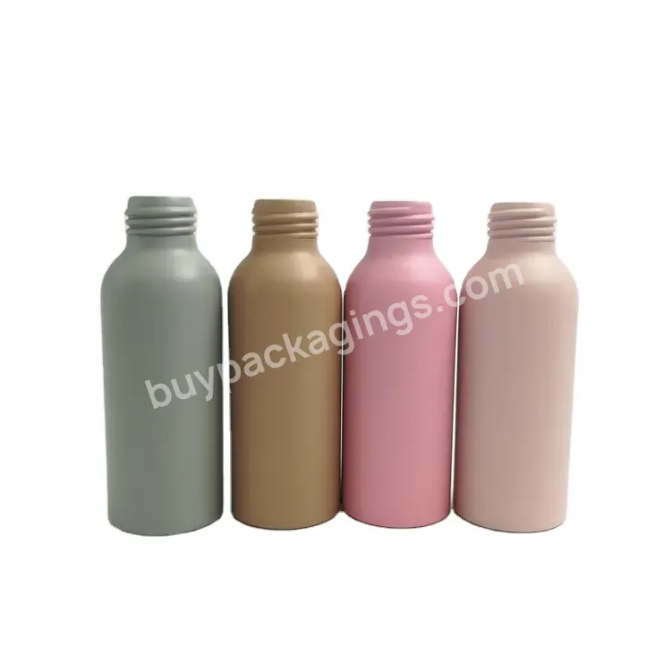 Empty 100ml 250ml 500ml Cosmetic Aluminum Bottle For Shampoo Lotion Shower Gel