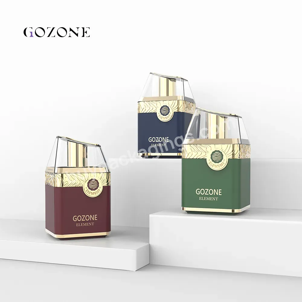 Empty 100ml Square Clear 50ml Spray Oud Custom Elegant Luxury Cologne Perfume Bottle Packaging