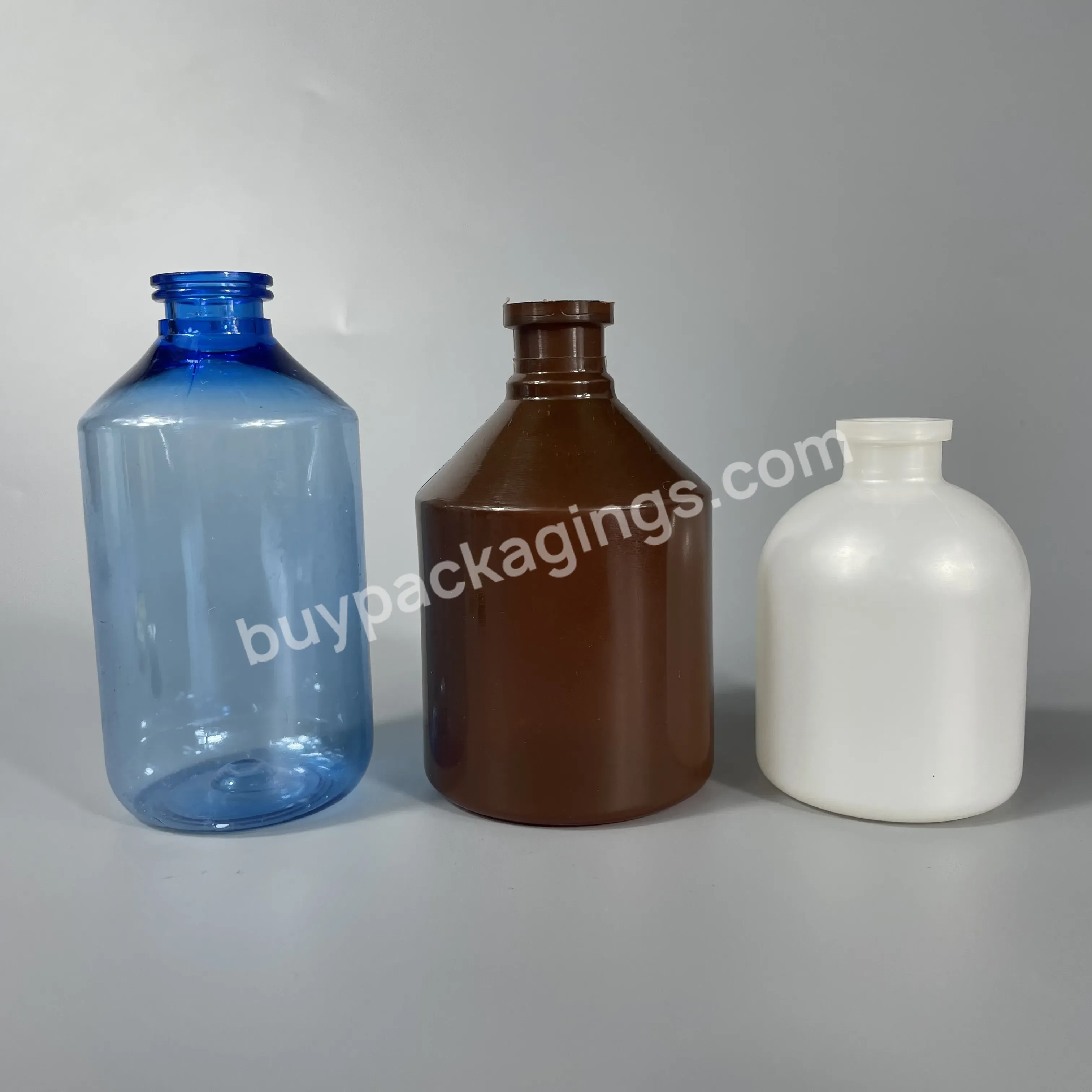 Empty 10ml 20ml 30ml 50ml 100ml 250ml Veterinary Animal Vaccine Container Plastic Pp Pe Vaccine Injection Bottle