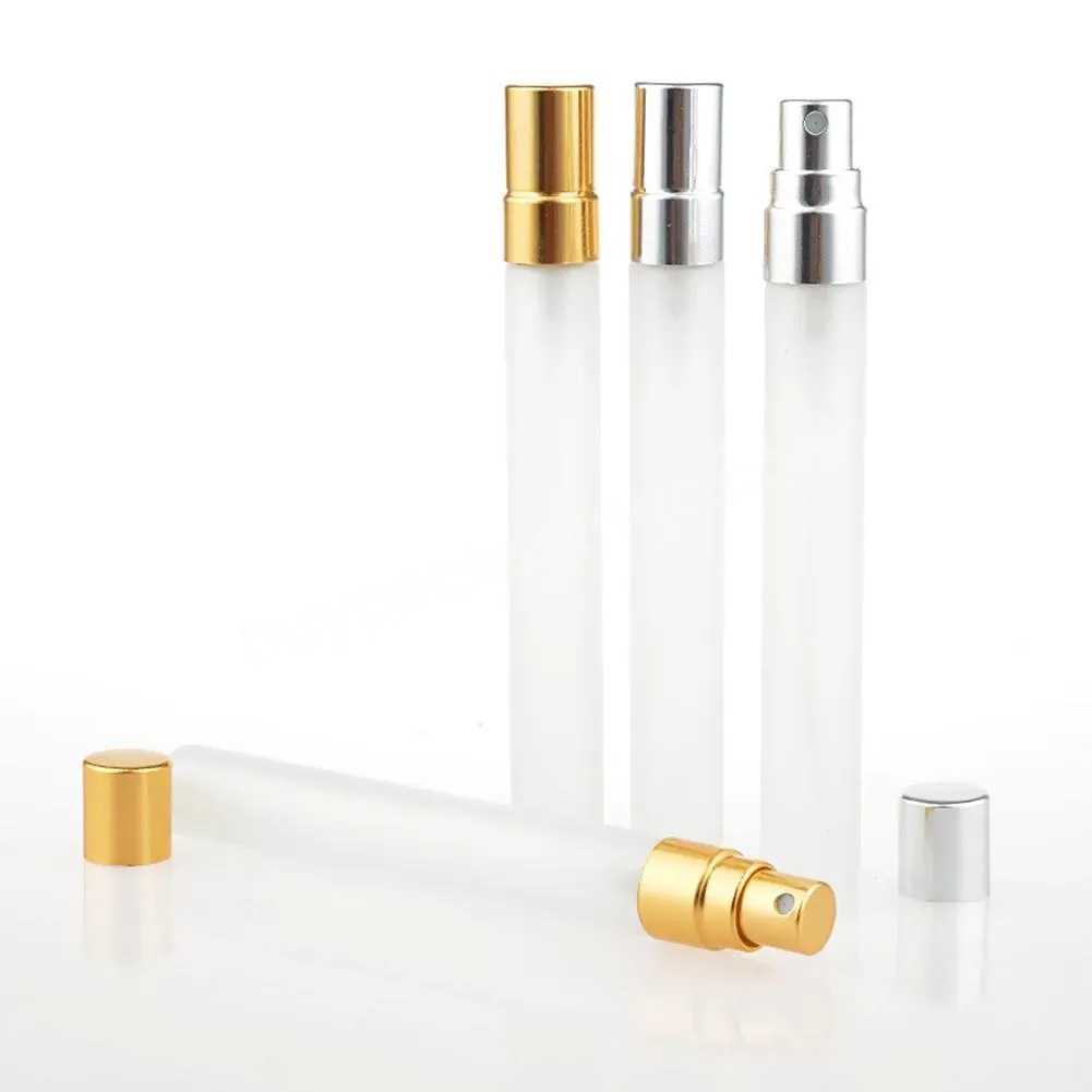 Empty 10ml Refillable Frosted Glass Transparent Perfume Atomizer Travel Portable Bottles & Accessories