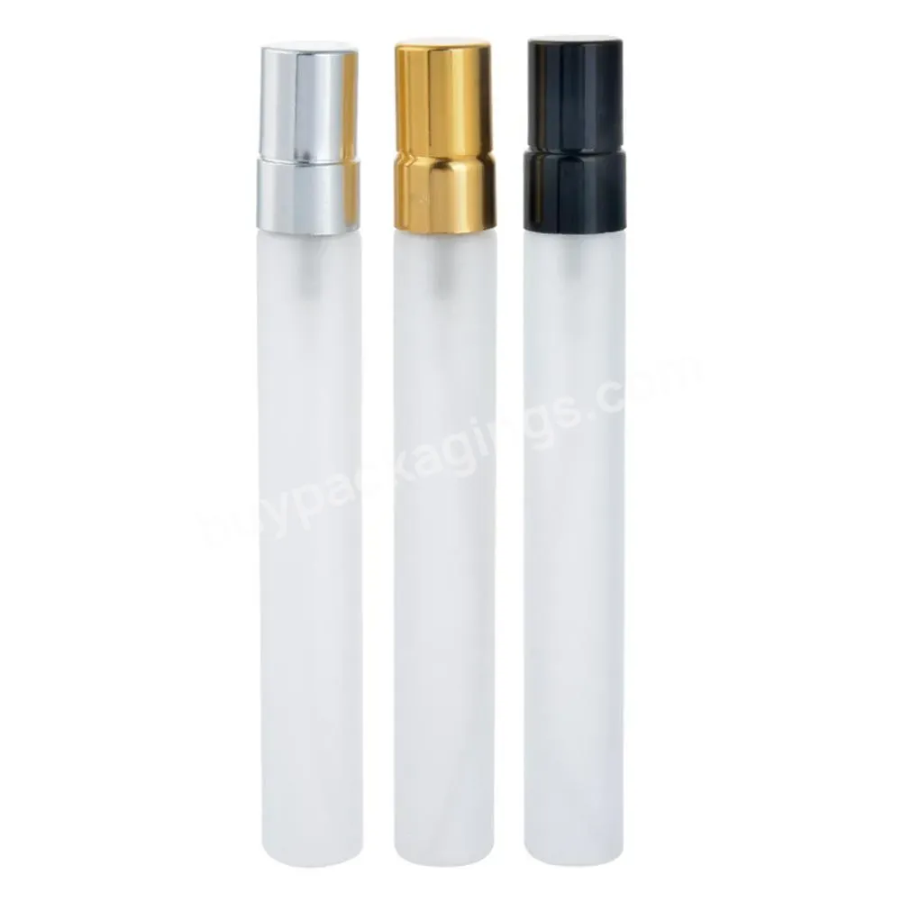 Empty 10ml Refillable Frosted Glass Transparent Perfume Atomizer Travel Portable Bottles & Accessories