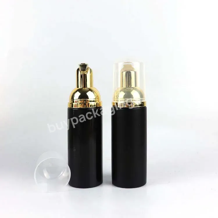 Empty 150ml Black Cosmetic Facial Lash Cleanser Wash Cream Plastic Liquid Soap Remover Foam Bottle Foam Pump