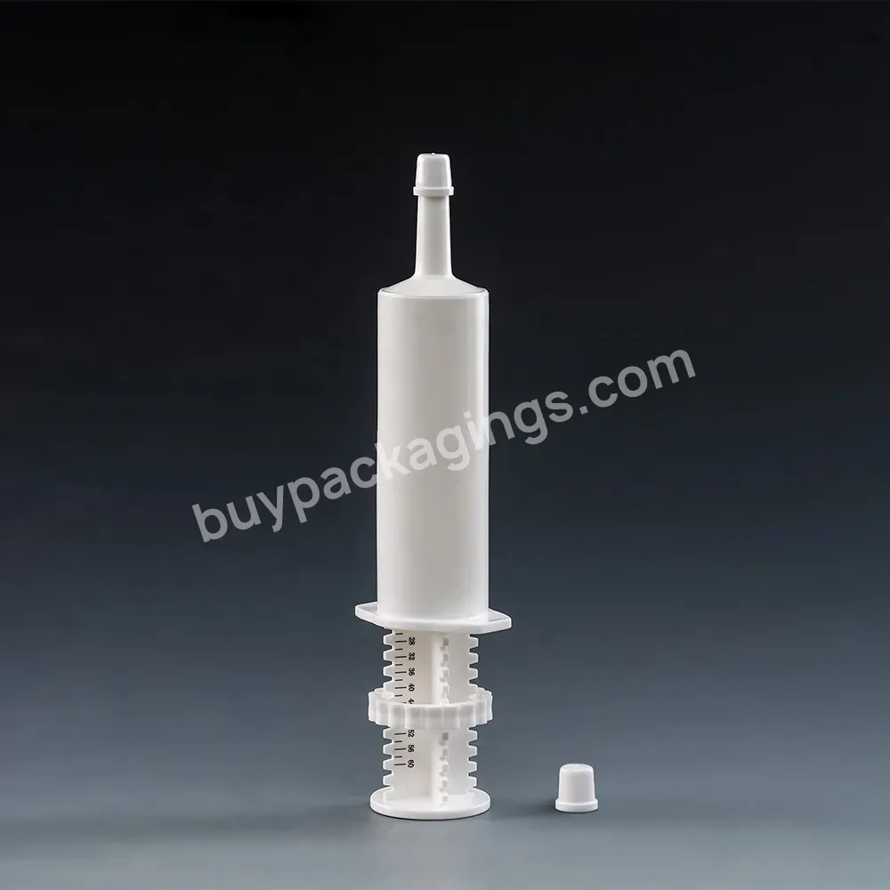 Empty 15ml 30ml 60ml Plastic Pe Animal Health Equine Horses Medicine Packaging Veterinary Oral Dial A Dose Syringe