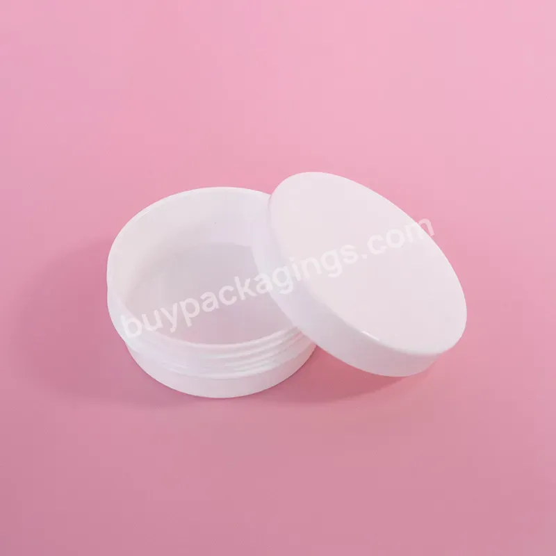 Empty 1.7oz 3.3oz 6.6oz Cosmetic Packaging Plastic Cream Jars For Body Butter Scrub Packaging Jar Containers With Private Label