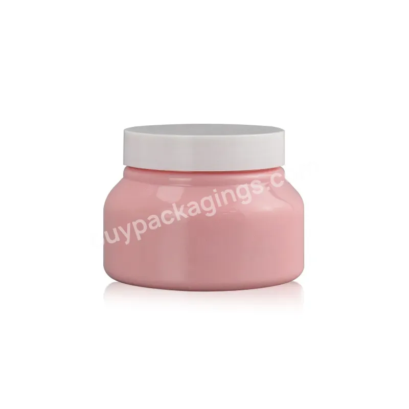 Empty 250g Packaging Container Body Face Cream Jars With Lids Round Shaped Skin Care Cosmetic Plastic Jar Double Wall