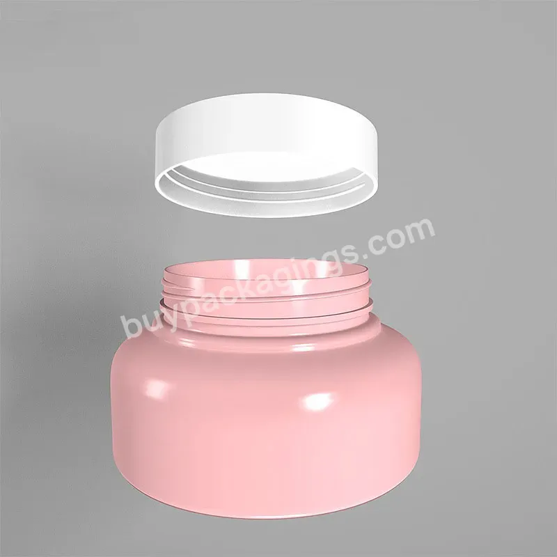 Empty 250g Packaging Container Body Face Cream Jars With Lids Round Shaped Skin Care Cosmetic Plastic Jar Double Wall