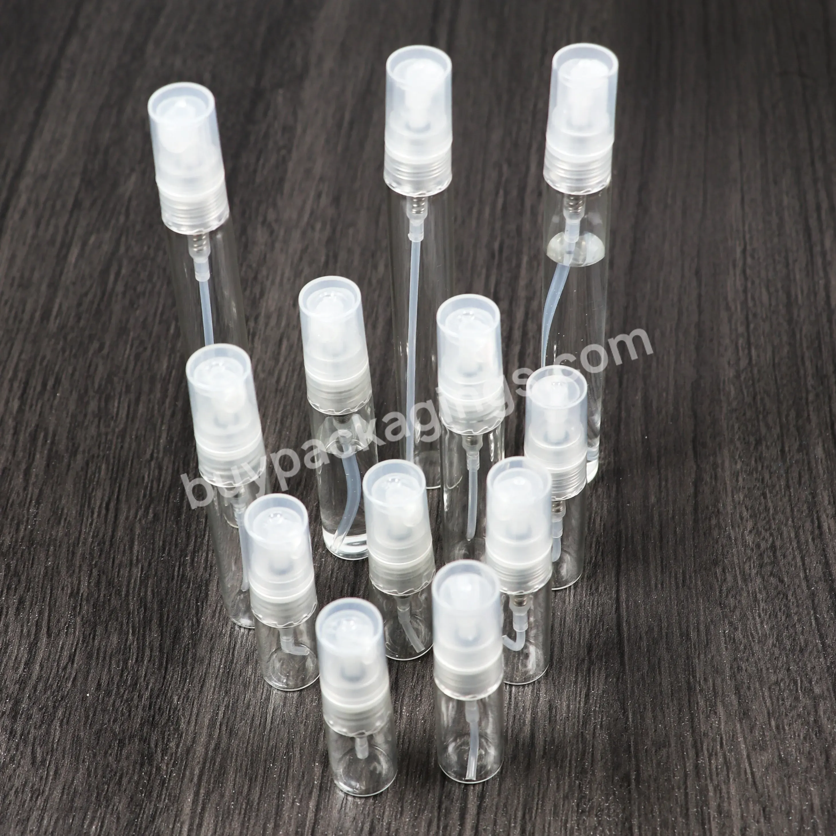 Empty 2ml 3ml 5ml 8ml 10ml Fancy Clear Mini Atomizer Mist Vial Sample Spray Refillable Glass Perfume Bottle