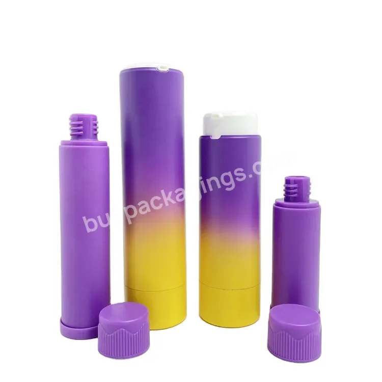 Empty 30ml 50ml Gradient Color Fancy Airless Bottles Refillable Cosmetic Serum Cream Lotion Bottles 1oz 1.7oz