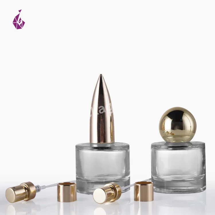 Empty 30ml Womens Glass Perfume Spray Bottles Circle Cologne Packaging 30 Ml Design Your Own Luxury Custom Perfume Bottle