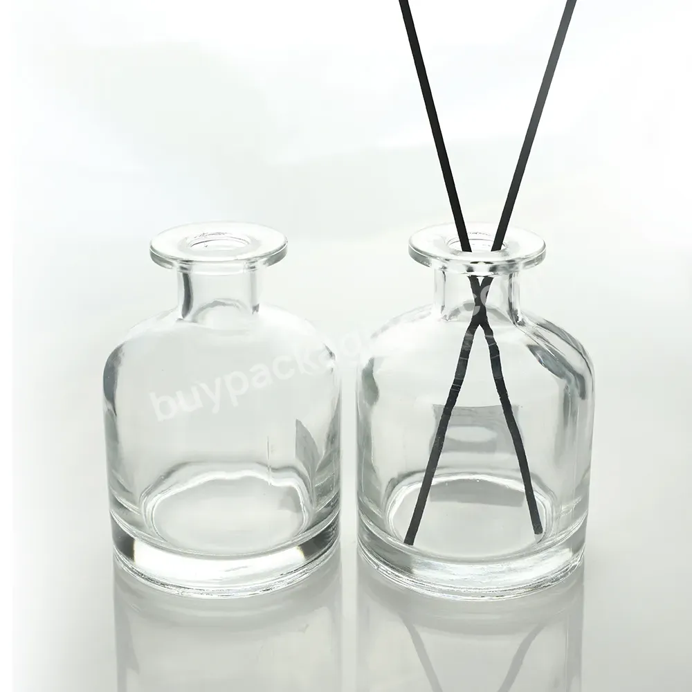 Empty 50ml 100ml 120ml 150ml 200ml Round Glass Aromatherapy Reed Diffuser Fragrance Glass Bottle With Stopper