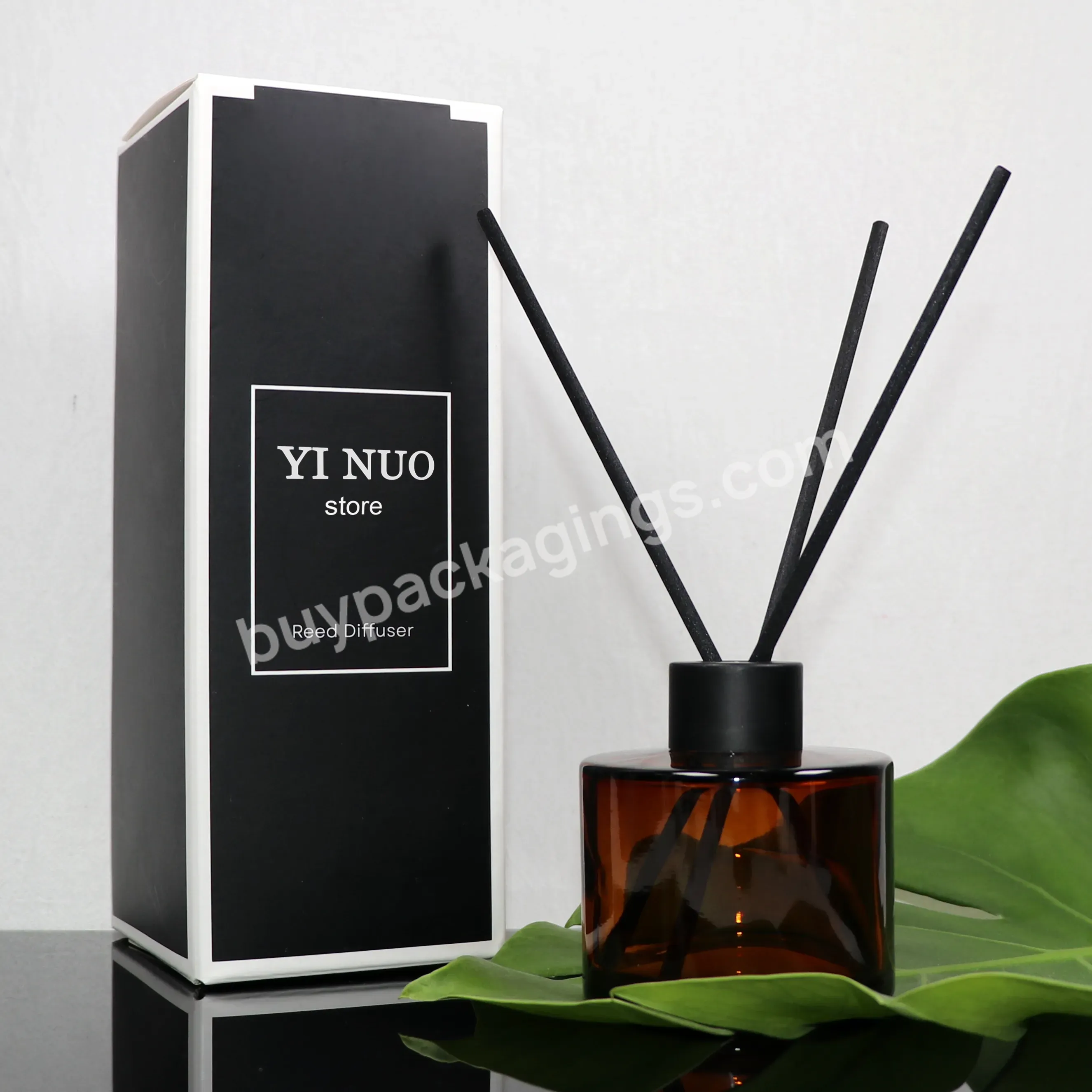 Empty 50ml 100ml 150ml 200ml Black Amber Custom Color Transparent Glass Aromatherapy Reed Diffuser Glass Bottle
