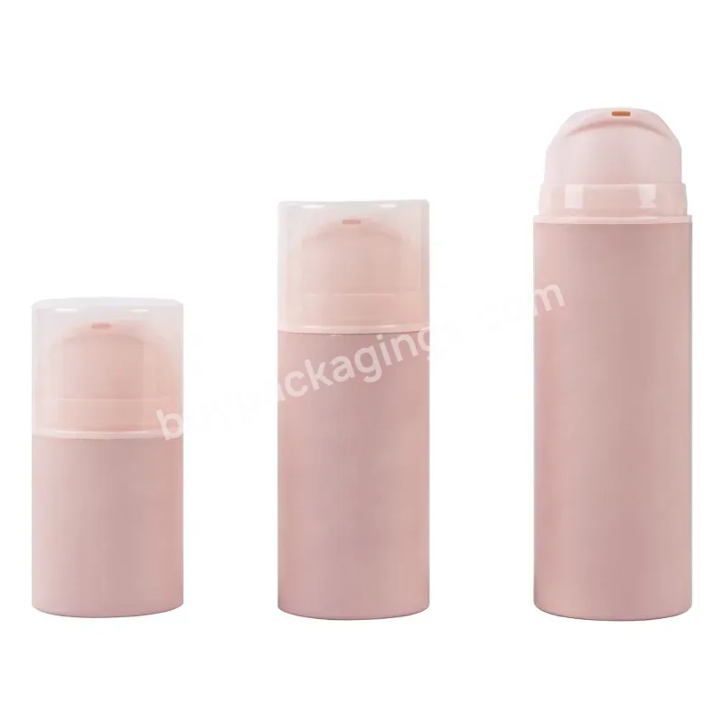 Empty 50ml 100ml 150ml Pink Plastic Pp Airless Pump Bottles