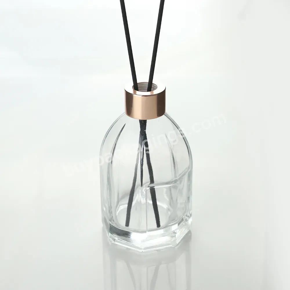 Empty 50ml 100ml 200ml Clear Cylindrical Glass Bottle Aromatherapy Jar Reed Diffuser Fragrance Glass Bottle