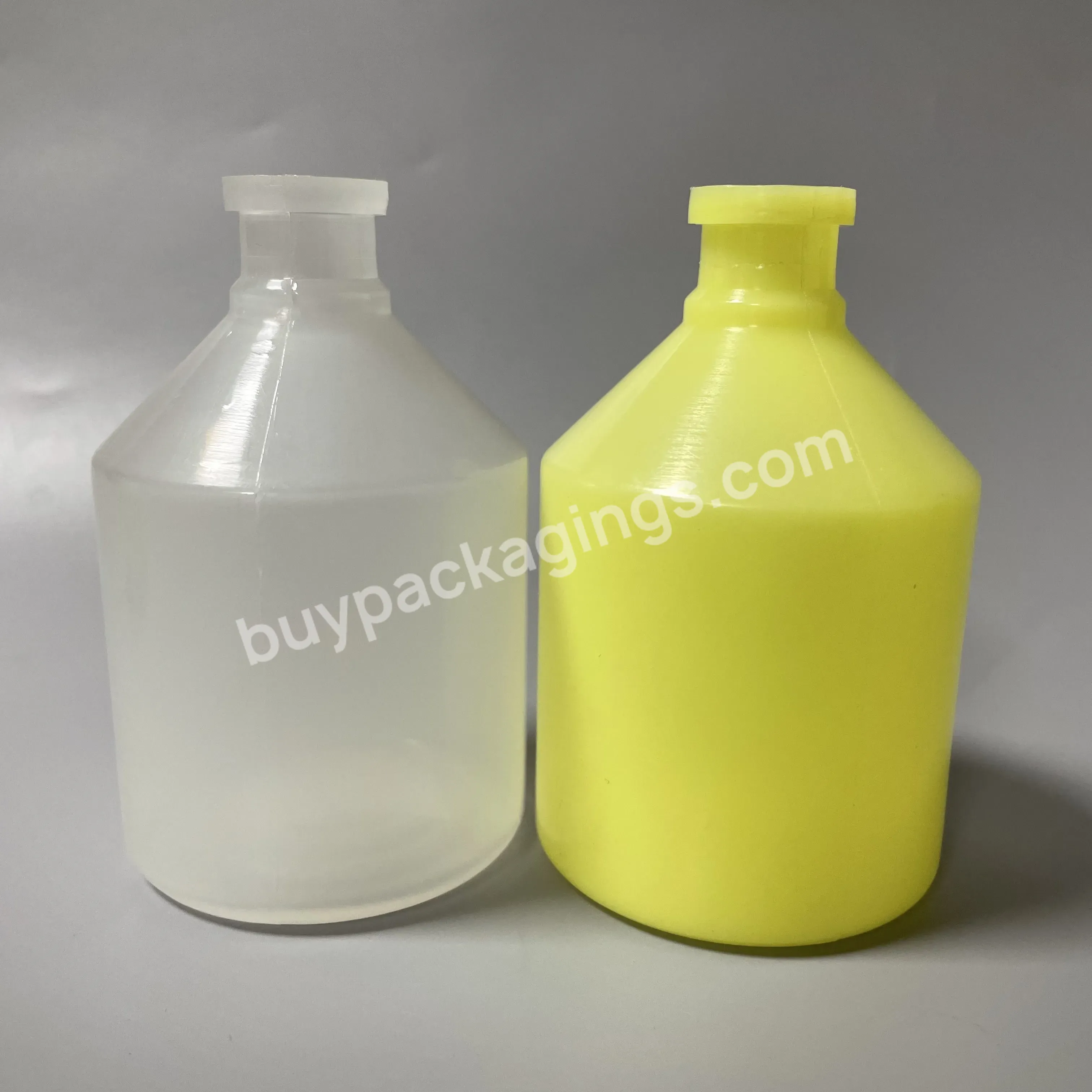 Empty 50ml 100ml Veterinary Animal Vaccine Container Plastic Vial Pp Pe Vaccine Injection Bottle