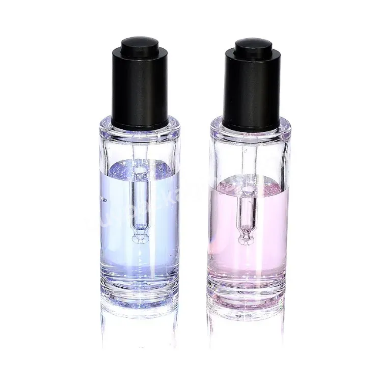 Empty 50ml Thick Wall Petg Plastic Bottle With Dropper Luxury Cosmetic Liquid Bottle Wholesaler