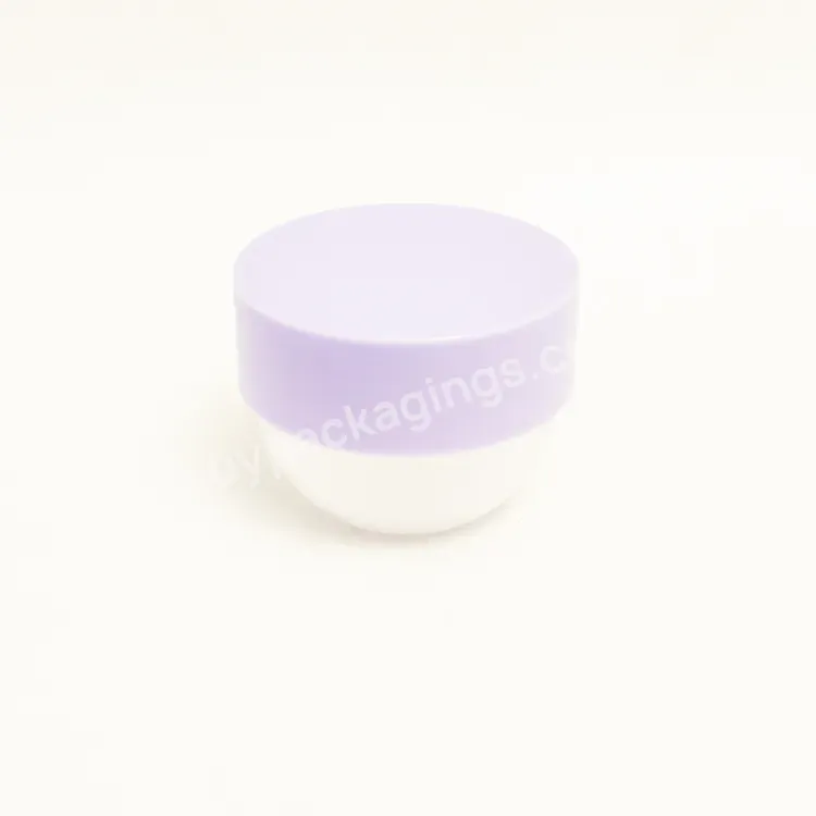 Empty 75ml Plastic Cosmetic Container Pot Bowl Shape Single Wall Facial Cream Jar Container Bottle