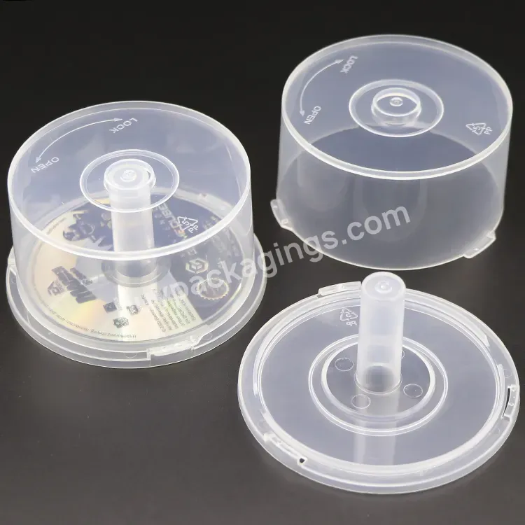 Empty 8cm Cdr Dvdr Blu-ray Spindle Cake Box Storage Container Cd Box Hold 25 Discs Wholesale Dvd Case Plastic Disc Cake Box Spin - Buy Disc Cake Box Spindle,Cdr Dvdr Box,Dvd-r Case.