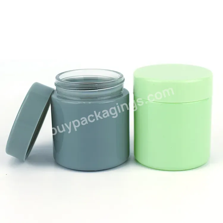 Empty Airtight Smell Proof Container Child Proof Cap Child Resistant Packaging Custom Wholesale 3.5g Glass Jar