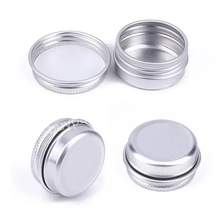 Empty Aluminum Tin Jars Metal 5g 10g 15g 20g Empty Cosmetic Face Care Eye Cream Lip Balm Gloss Packaging