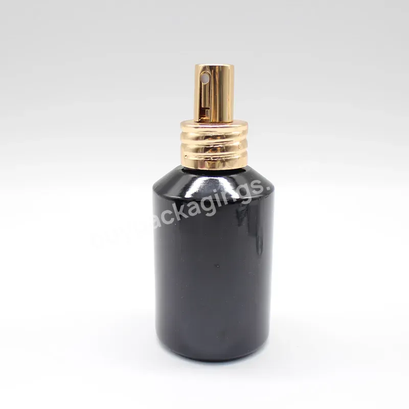 Empty Black Clear Fragrance Glass Perfume Bottle 50ml 100ml 120ml Perfume Spray Glass Bottles With Box Packaging