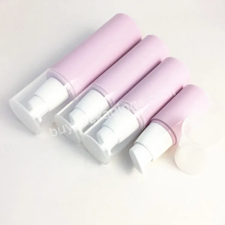 Empty Cheap Pink Recyclable Matte Pp Airless Pump Bottle For Cosmetic