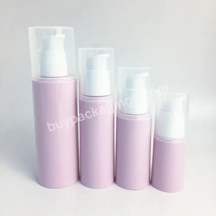 Empty Cheap Pink Recyclable Matte Pp Airless Pump Bottle For Cosmetic