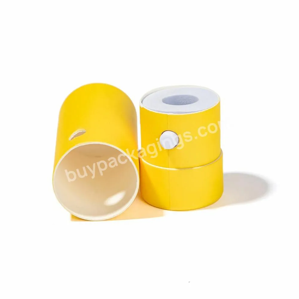 Empty child proof cardboard packaging tube custom print child resistant twist paper tube roll pack