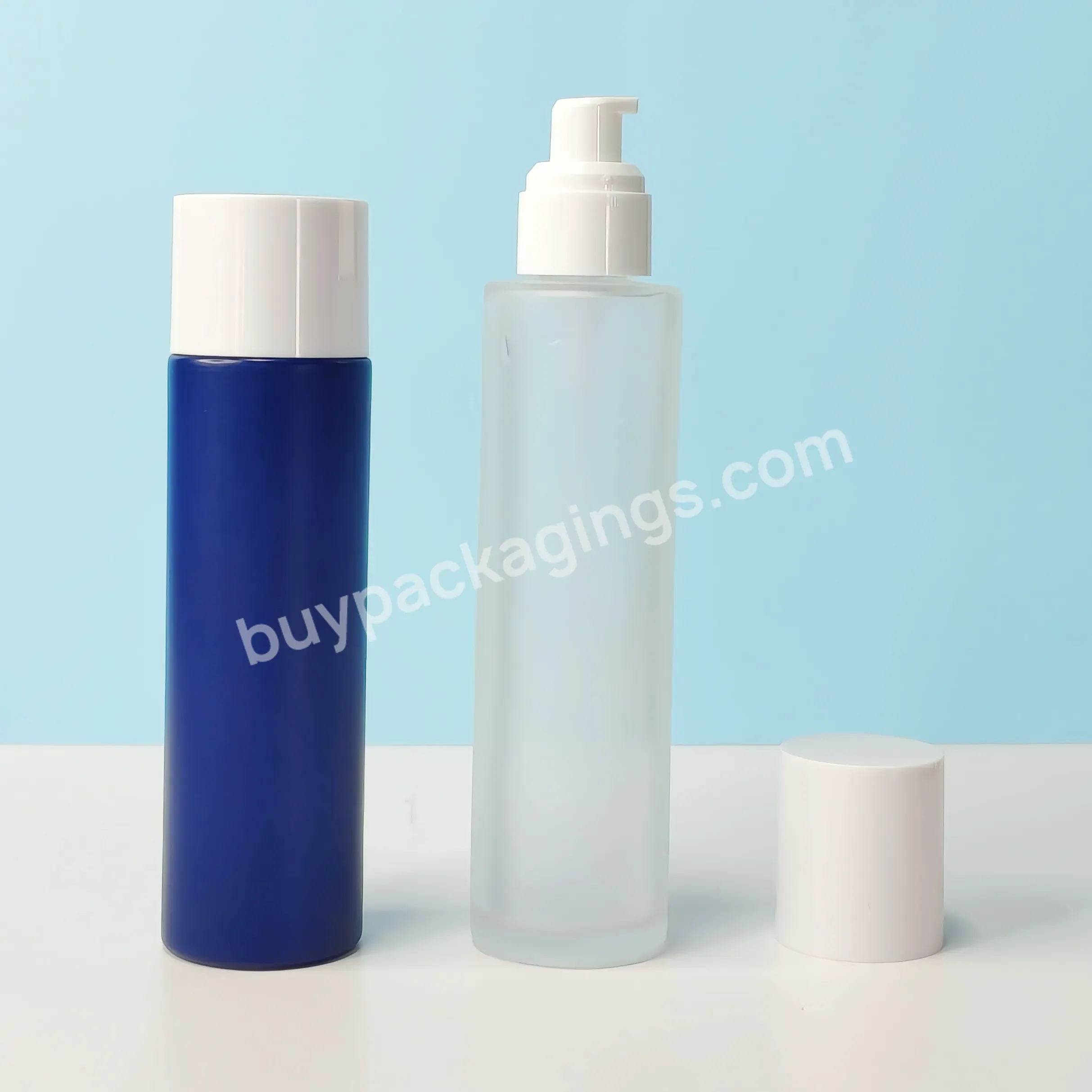 Empty Clear Round 1oz 50ml 100ml 120ml 150ml High Quality Toner Lotion Container Glass Bottle