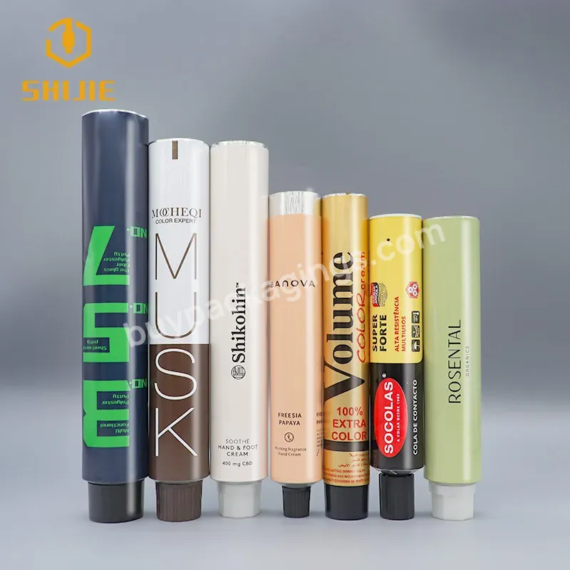 Empty Collapsible Aluminum Tube White Plain Packaging Metal Tube Squeeze Tube