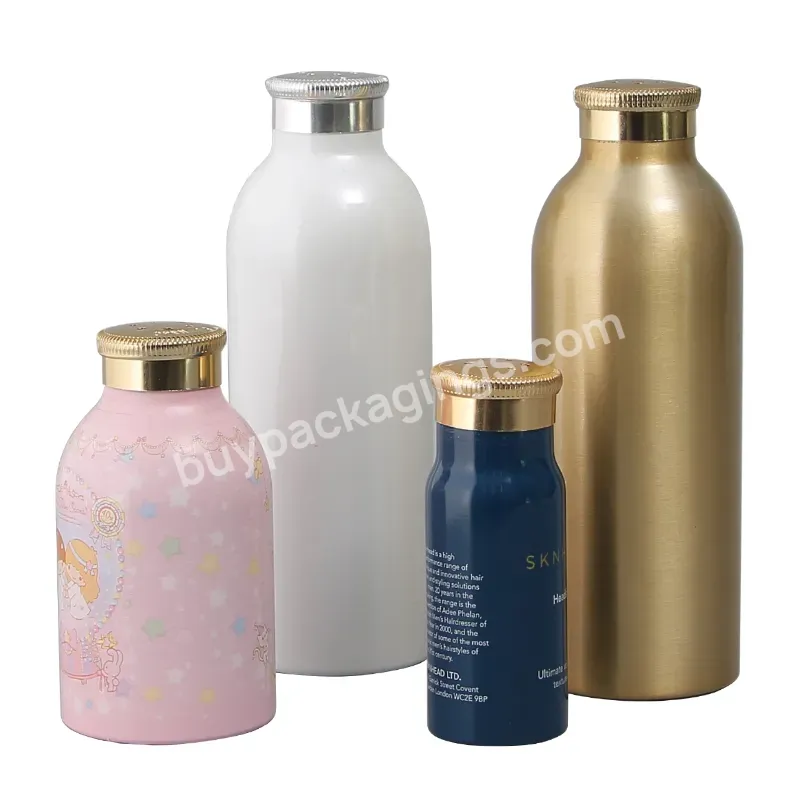 Empty Cosmetic Baby Talcum Powder Spray Bottle White Coating Aluminum Powder Shaker Bottle With Sifter Cap Botella De Aluminio