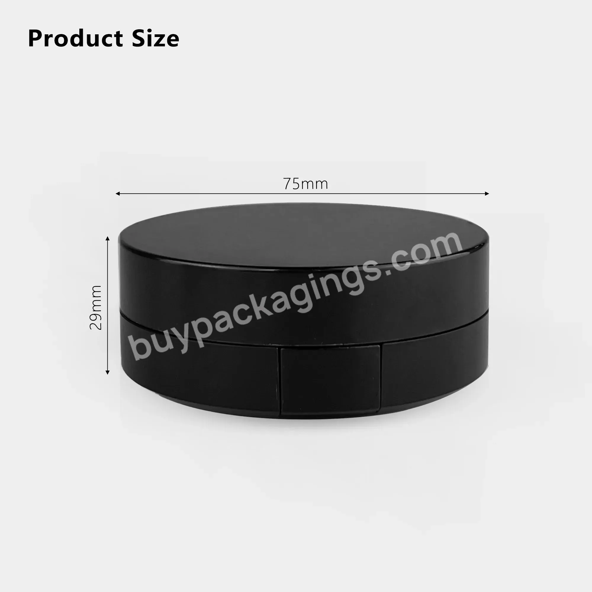 Empty Cosmetic Compact Air Cushion Foundation Powder Case Packaging Personal Care Uv Coating Matt Lamination Accept
