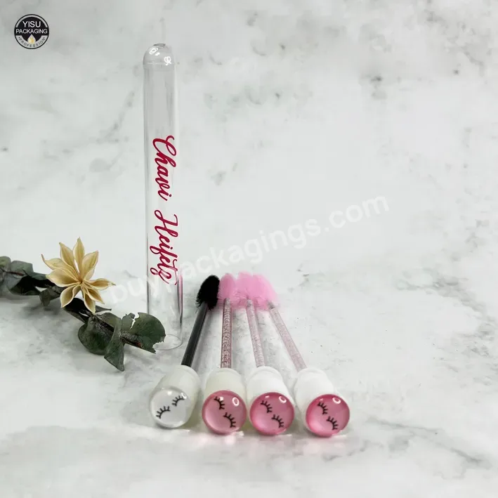 Empty Cosmetic Mascara Wand Tubes Plastic Containers Mascara Tube Pink Mascara Wand Tube