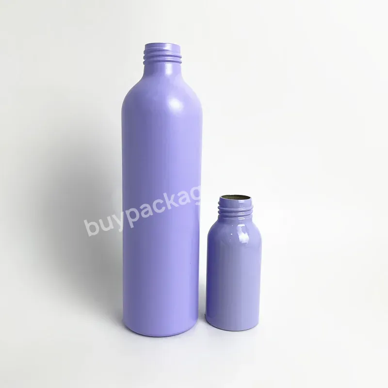 Empty Cosmetic Metal 100ml,200ml Metal Aluminum Spray Bottle For Body Lotion