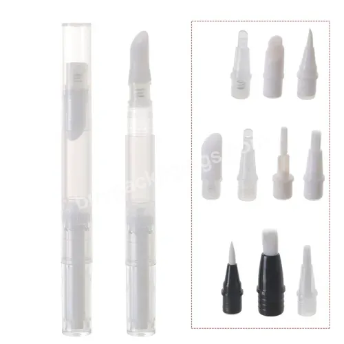 Empty Custom Scalp Nutrient Solution Tube Spot Pencil Foundation Liquid Subpackage Pen Nail Polish Lip Gloss Tubes With Sponge