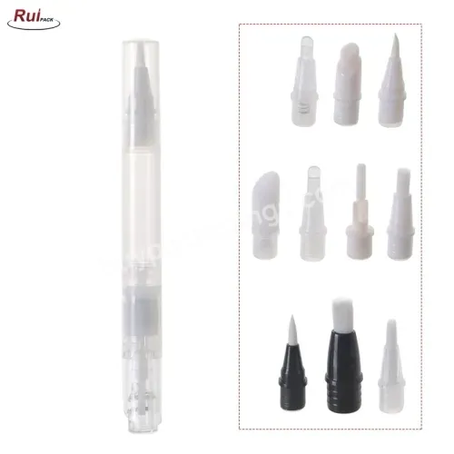 Empty Custom Scalp Nutrient Solution Tube Spot Pencil Foundation Liquid Subpackage Pen Nail Polish Lip Gloss Tubes With Sponge