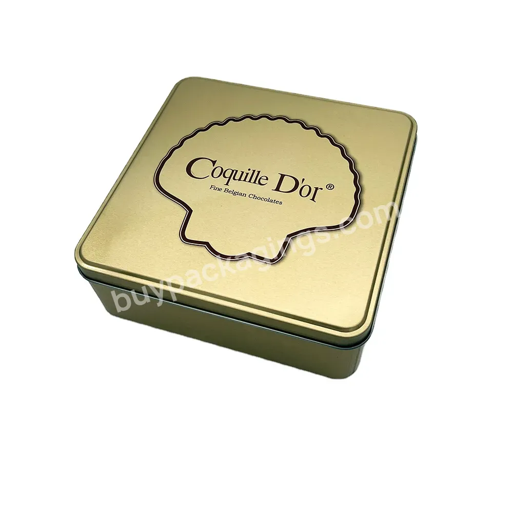 Empty Customized Printing Square Chocolate Metal Box