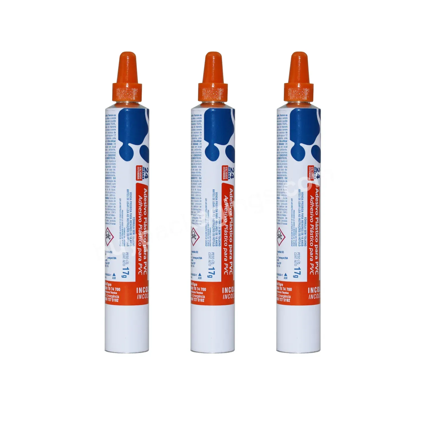 Empty Diameter 16mm Aluminium Super Glue Tube With Long Nozzle