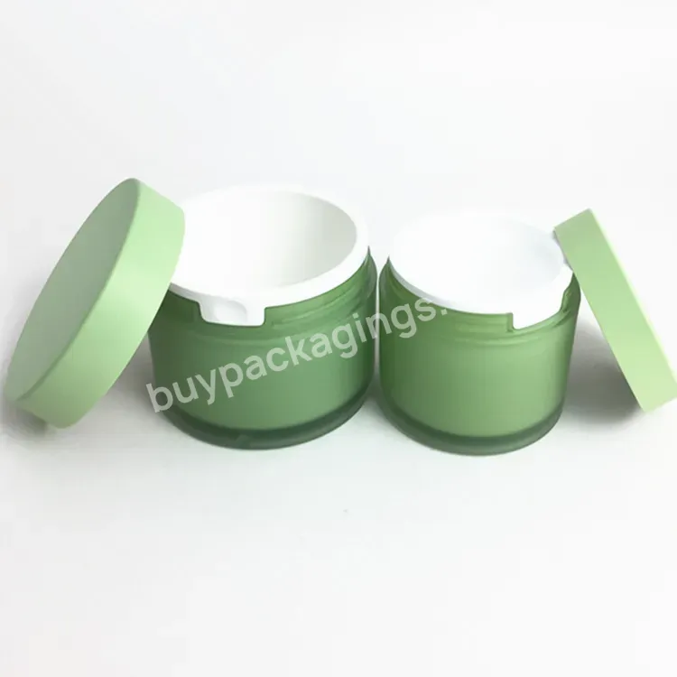 Empty Double Wall Pcr Recycled Material 50g,100g,240g Refillable Body Butter Plastic Jar