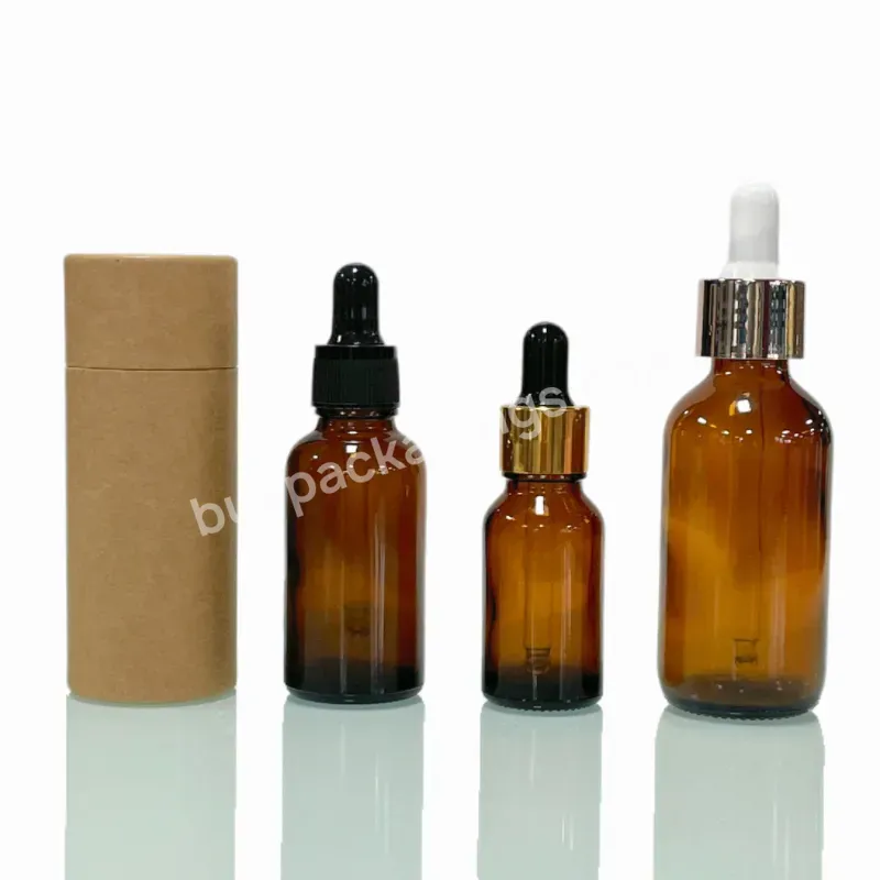 Empty Dropper Bottle Amber Essential Oil Glass Oil Glass Dropper Bottle 10ml 20ml 30ml 50ml 100ml