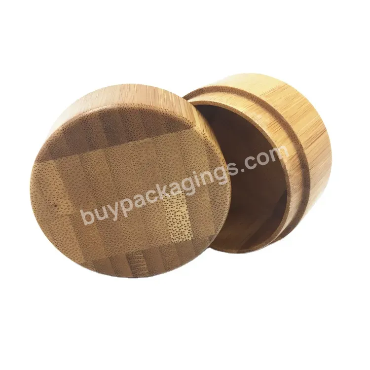 Empty Eco Friendly Cosmetic Packaging 50g Bamboo Container Packing Cream Cosmetic Jar With Wooden Lid