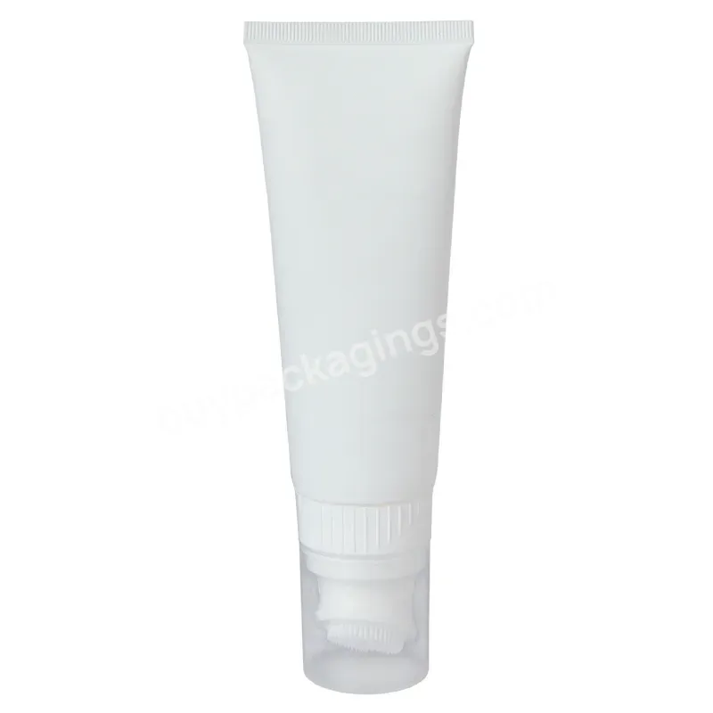 Empty Eco Friendly Plastic Tube Wholesale Squeeze Tube Packaging For Cosmetics 100ml With Massage Silicone Brush