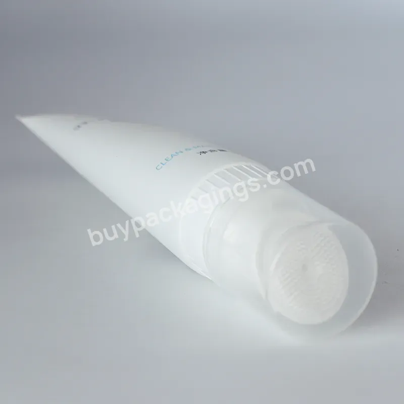 Empty Eco Friendly Plastic Tube Wholesale Squeeze Tube Packaging For Cosmetics 100ml With Massage Silicone Brush