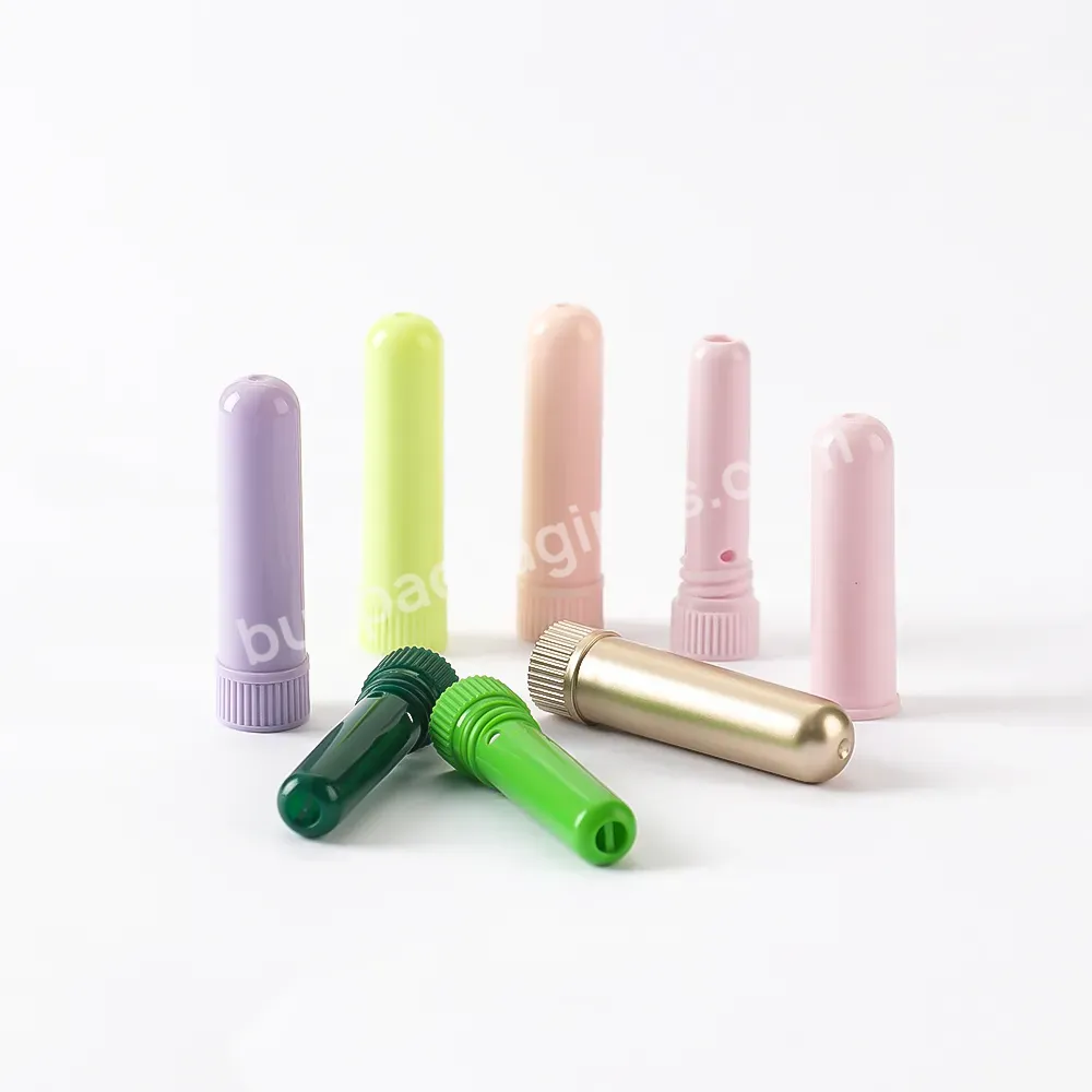 Empty Essential Oil Sticks Packaging Blank Equipped Color Smell Plastic Purpose Aromatherapy Oem Cool Nasal Inhaler Tubes